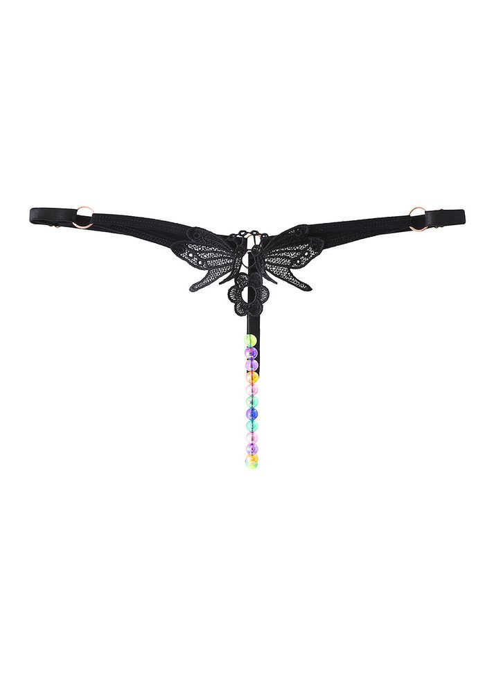 Жіночі трусики стрінги з намистинами No Brand (319158929)