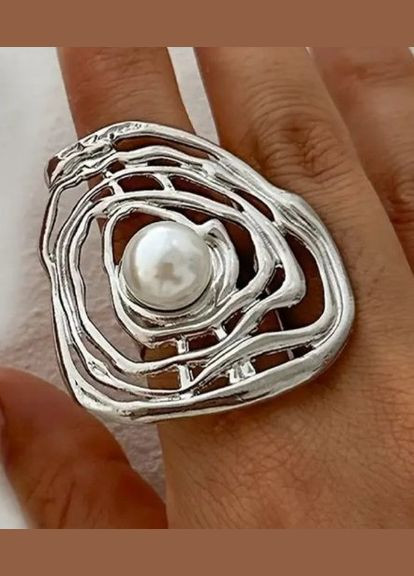 Кольцо женское акцентное большое Паутинка No Brand (333829121)