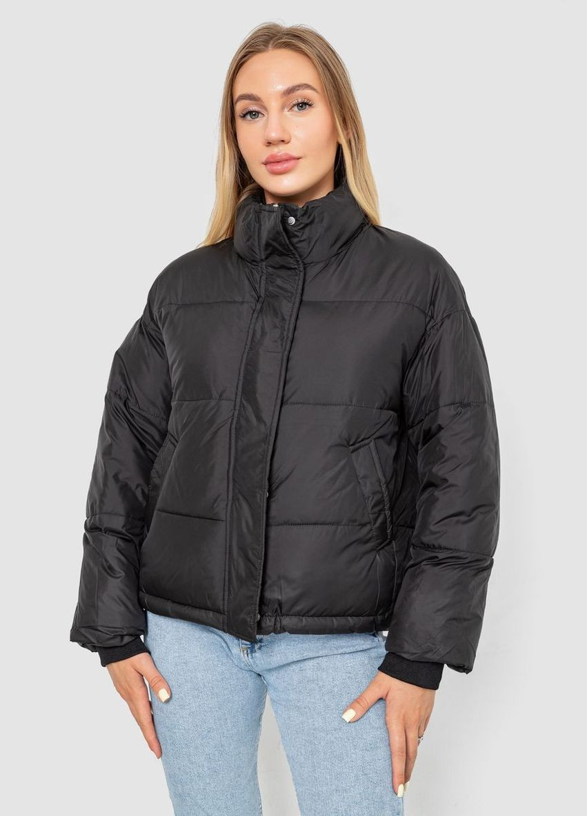 Черная демисезонная куртка женская,, 244r888 Ager