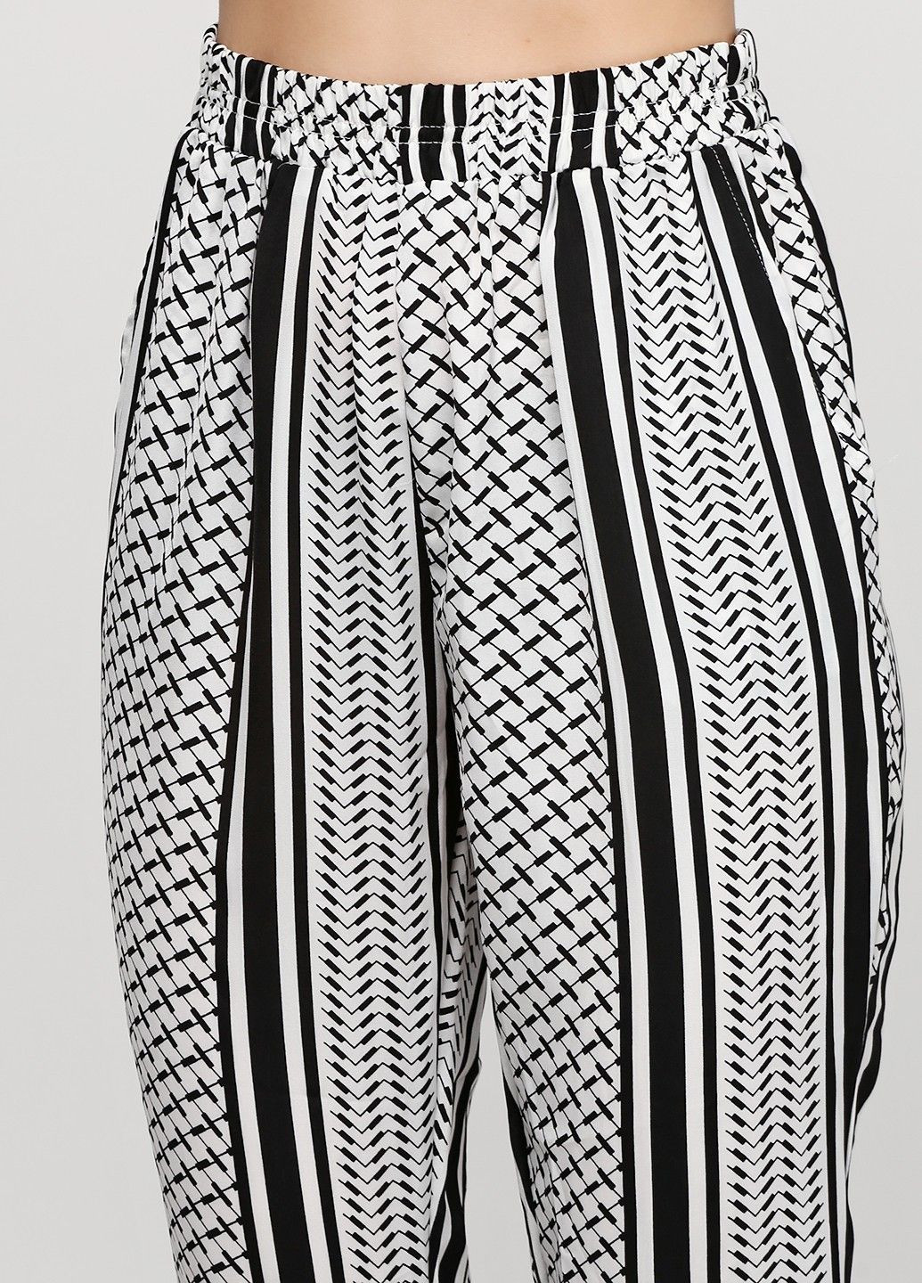 Черно-белые кэжуал демисезонные брюки Moss Copenhagen