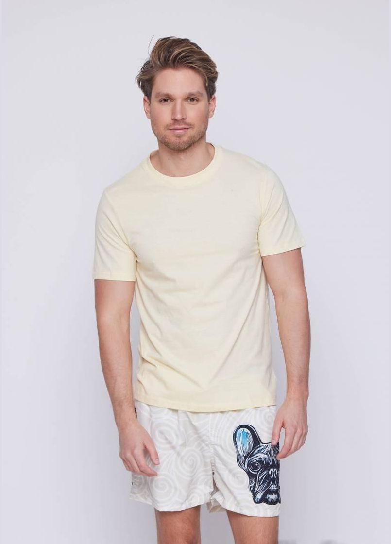 Светло-желтая футболка basic,бледно-желтый, Glo-Story