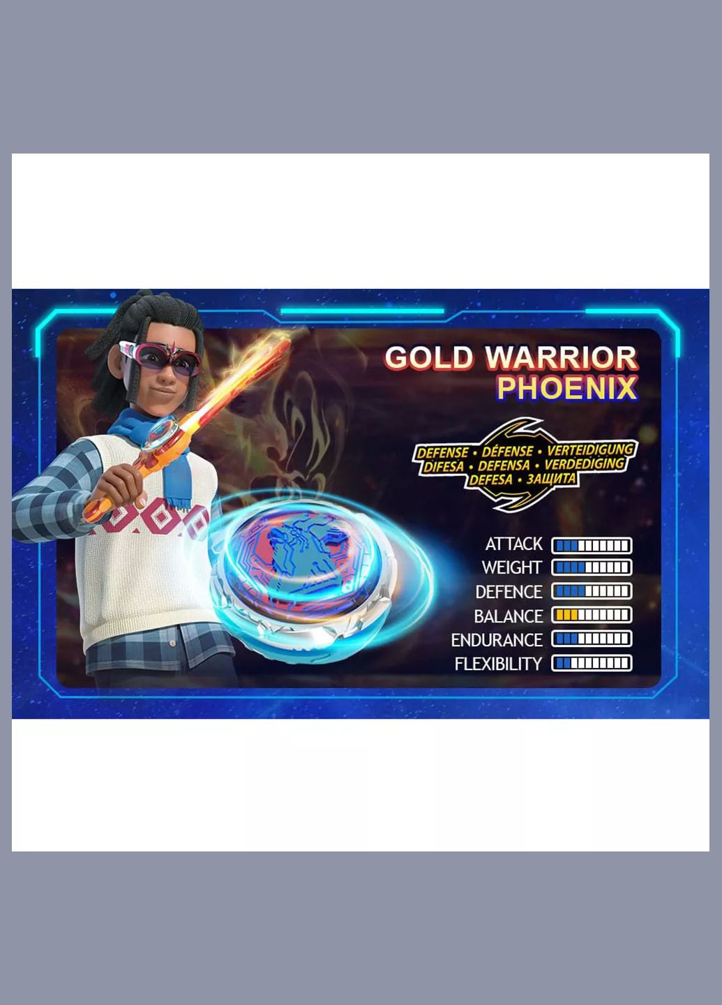 Волчок VI Standard Pack Золотой Воин Феникс (EU654123) Infinity Nado (330058485)