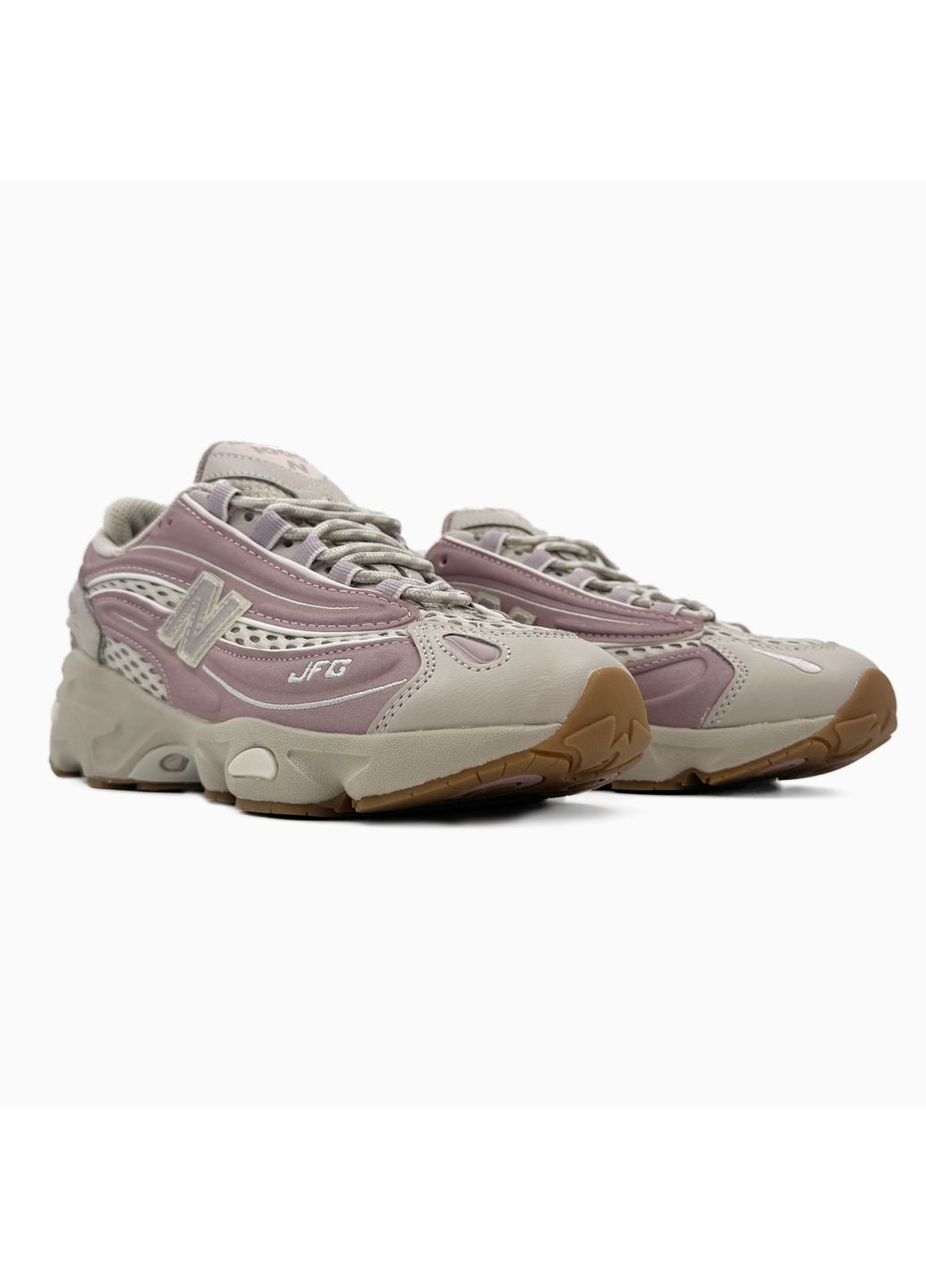 Рожеві Осінні кросівки чоловічі new balance 1000 beige / pink нью беланс 1000 No Brand