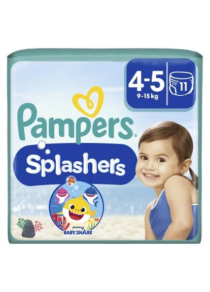 Підгузки для плавання Splashers Розмір 4-5 (9-15 кг) 11 шт (8001090698384) Pampers для плавання Splashers Розмір 4-5 (9-15 кг) 11 шт (401756562)