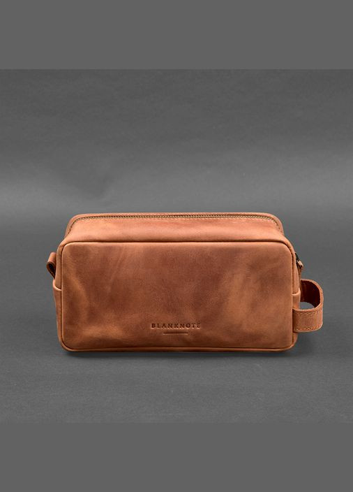 Кожаная косметичка-несессер 6.0 светло-коричневый Crazy Horse (A-027922) BlankNote (329742878)