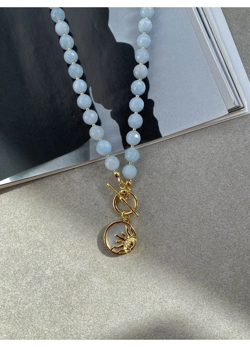 Колье BLUE QUARTZ No Brand Кольє (395010938)
