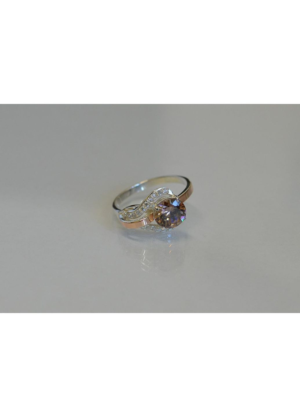 Серебряное кольцо с накладками из золота. Silver Style (367268292)