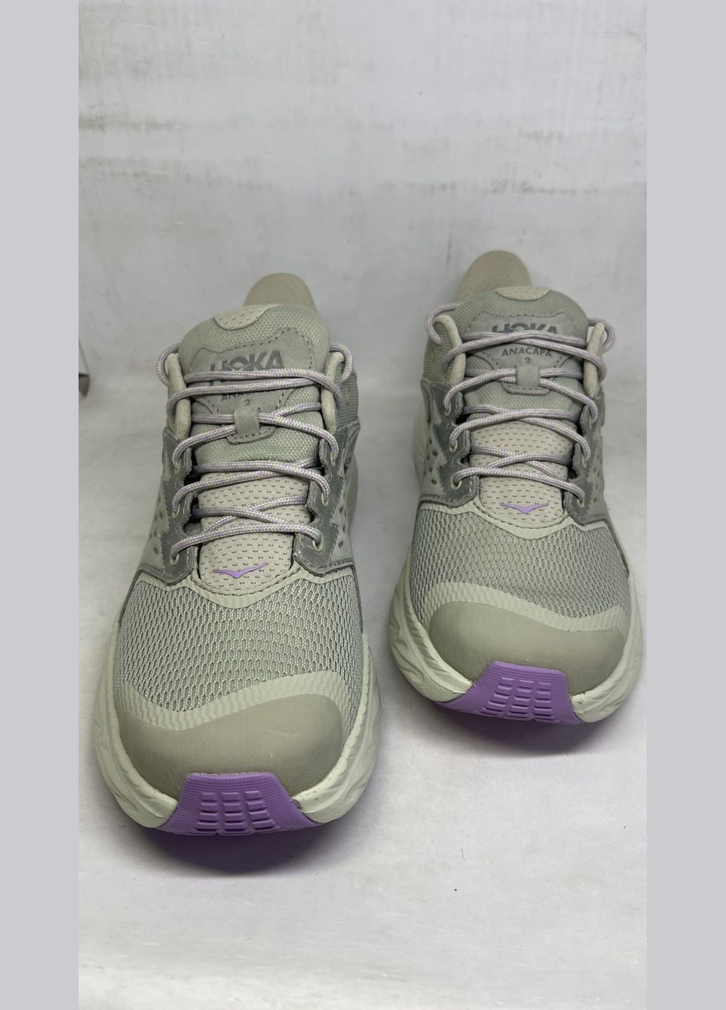 Серые кроссовки унисекс HOKA anacapa 2 low gtx gore-tex