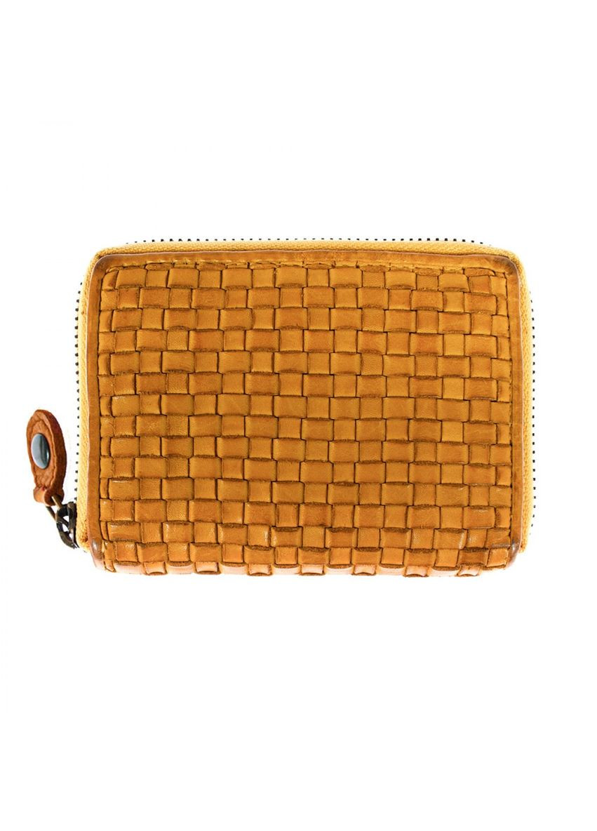 Жёлтый маленький женский кошелёк D80 Yellow Ashwood (303831631)