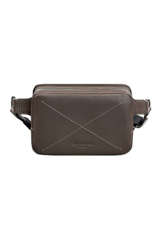 Сумка жіноча шкіряна через плече Dropbag Mini темно Бежева BlankNote (302008003)