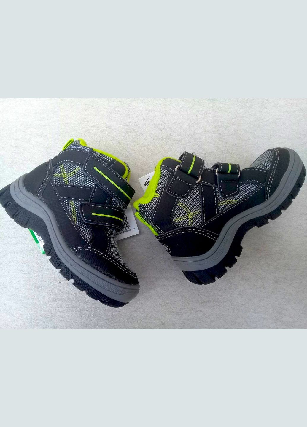 Серые ботинки еврозима на тех-мембране Lupilu