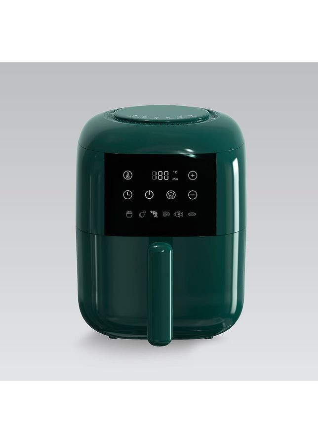 Аэрофритюрница безмасляная MR-755 мультипечь Air Fryer Kitchen аэрогриль електрическая фритюрница 3 л Зеленая 1200 Вт Maestro (365078326)