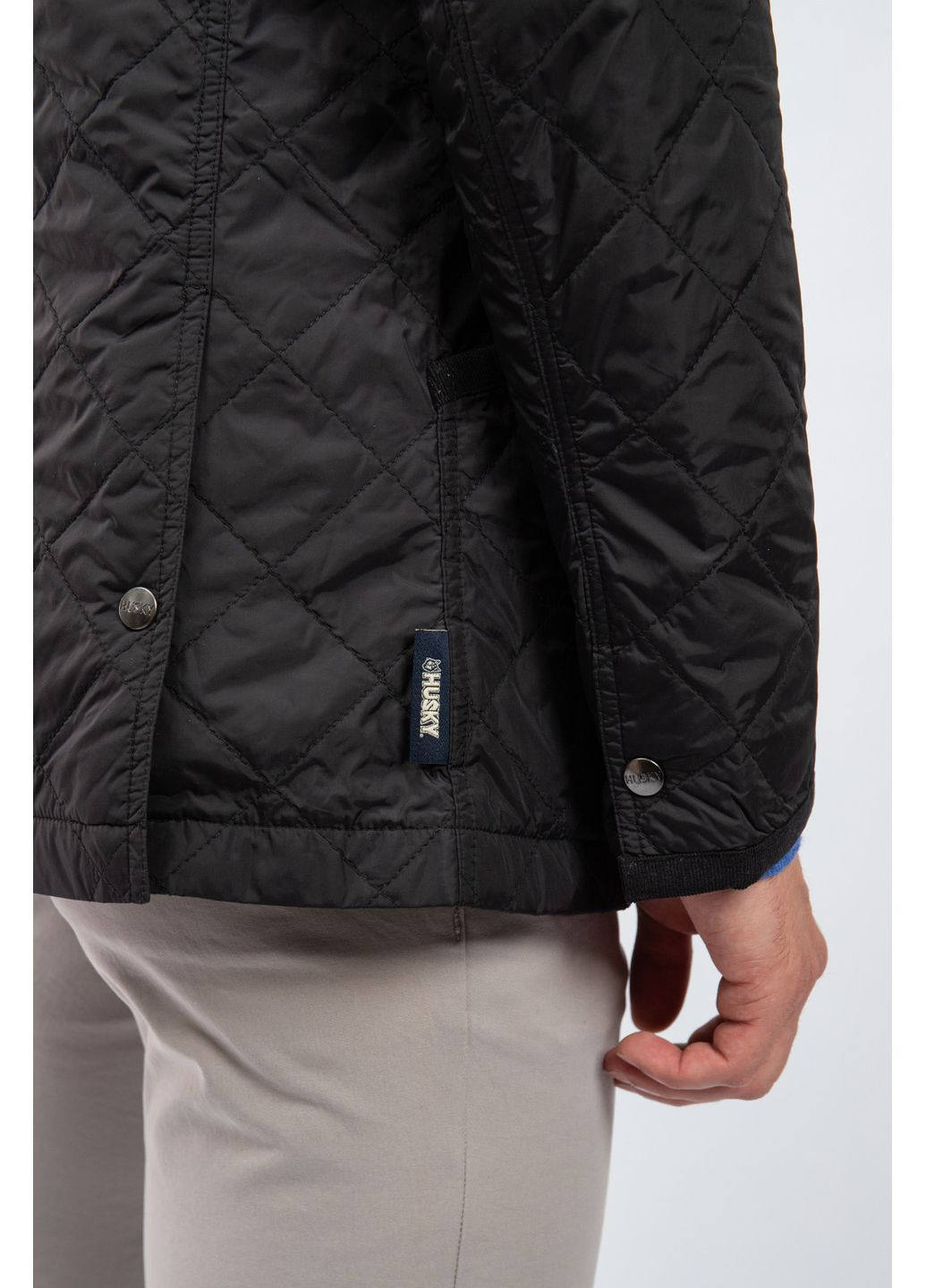 Чорна демісезонна куртка Husky