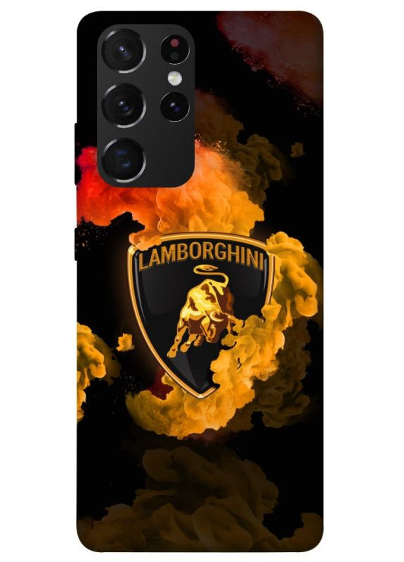 Чохол з принтом для Samsung Galaxy S21 Ultra / для самсунг галаксі С21 ультра Lamborghini logo No Brand (338606960)