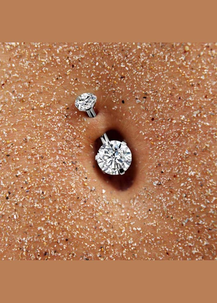 Набір для проколювання під пірсинг Рукавички затискач голки сережка банан для пірсингу пупа Сталистий Finding (327890870)