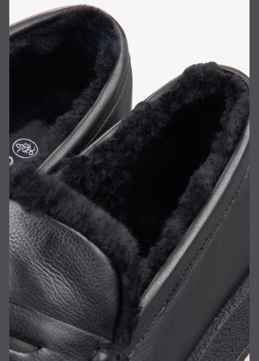 Черные лоферы, цвет черный Estro