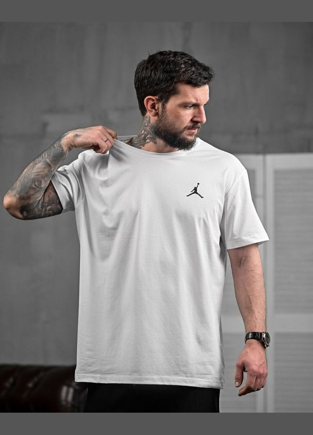 Белая футболка оверсайз jordan white 4 No Brand