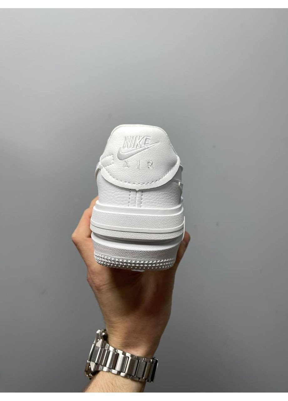 КРОССОВКИ ЖЕНСКИЕ NIKE AIR FORCE 1 PLT.AF.ORM FULL WHITE НАЙК АИР ФОРС 1 ПРЕМИУМ No Brand белые демисезоны (367171902)
