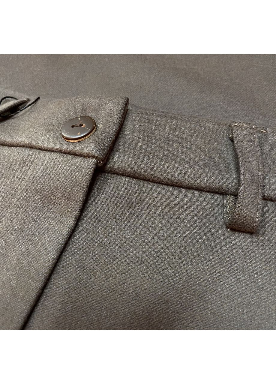 Штани жіночі палаццо-штани класичні вовна коричневі No Brand (369925012)
