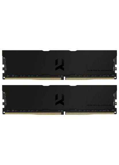 Модуль памяти для компьютера (IRP-K3600D4V64L18/32GDC) Goodram DDR4 32GB (2x16GB) 3600 MHz Iridium Pro Deep Black (396309333)