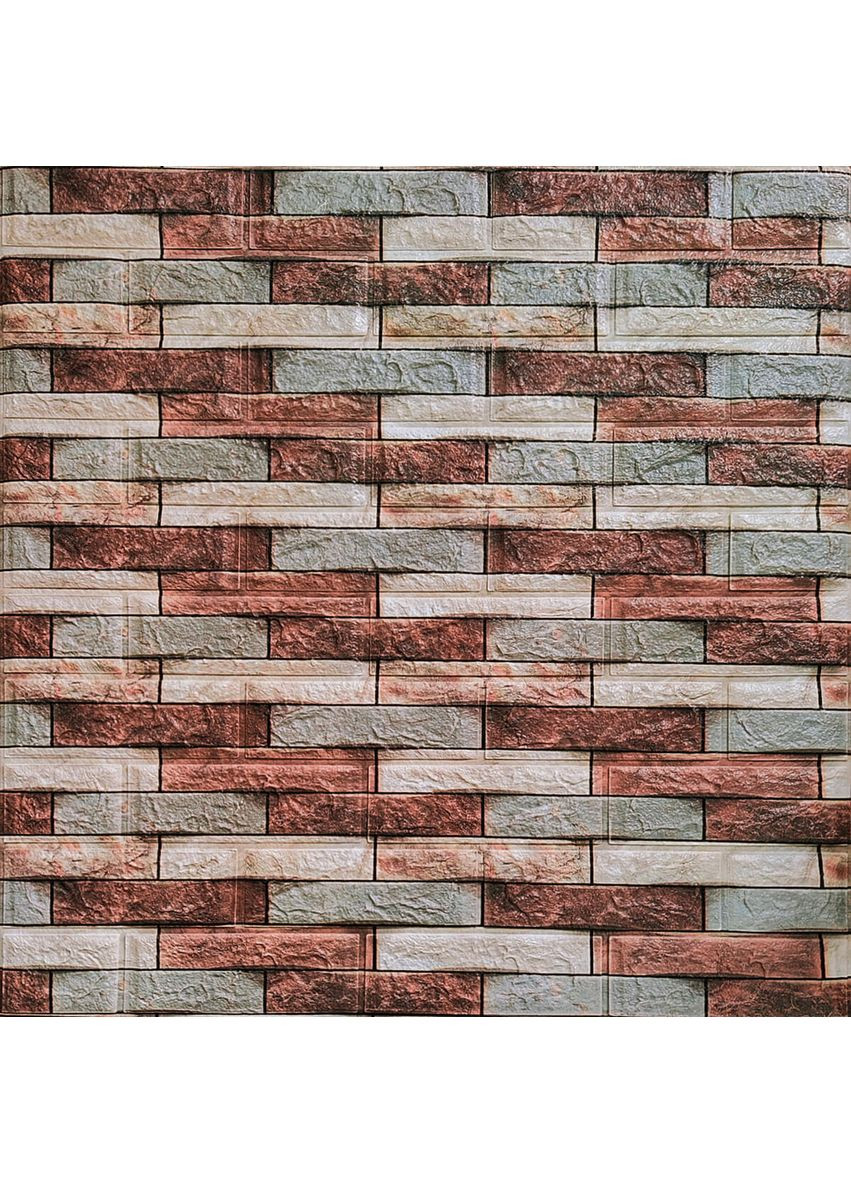 Декоративная 3D панель 700х770х3мм Коричневый кирпич песчаник (340) SW-00000531 Sticker Wall (370441622)