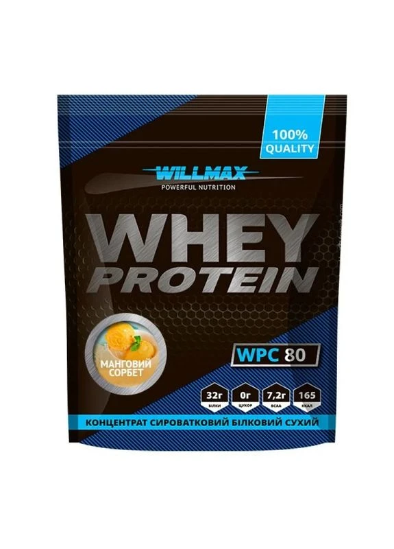 Сироватковий протеїн 80 Whey Protein 80, манговий сорбет, 920 г Willmax (364357313)