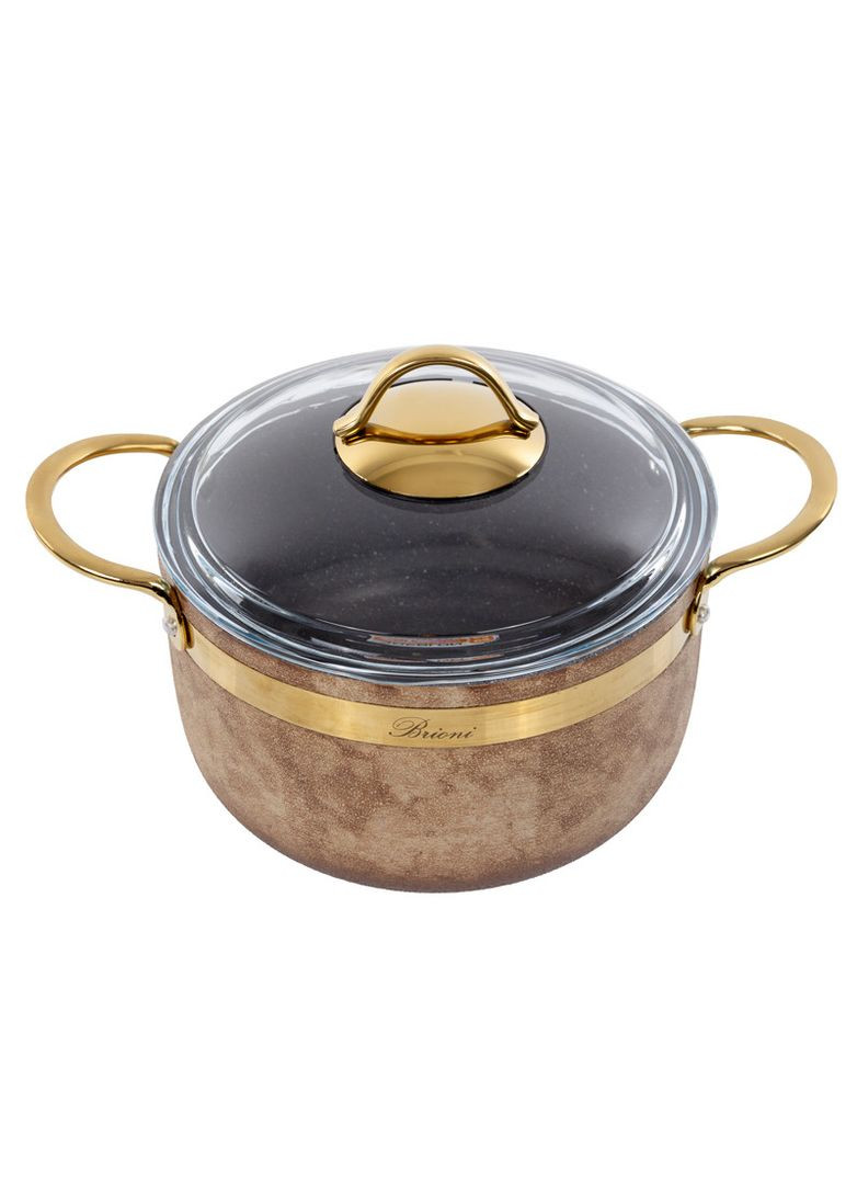 Кастрюля антипригарная Royal Stone Ti̇gereye 20 см 3 л 3.5 мм толщиной 1764-046 Brioni (346530082)
