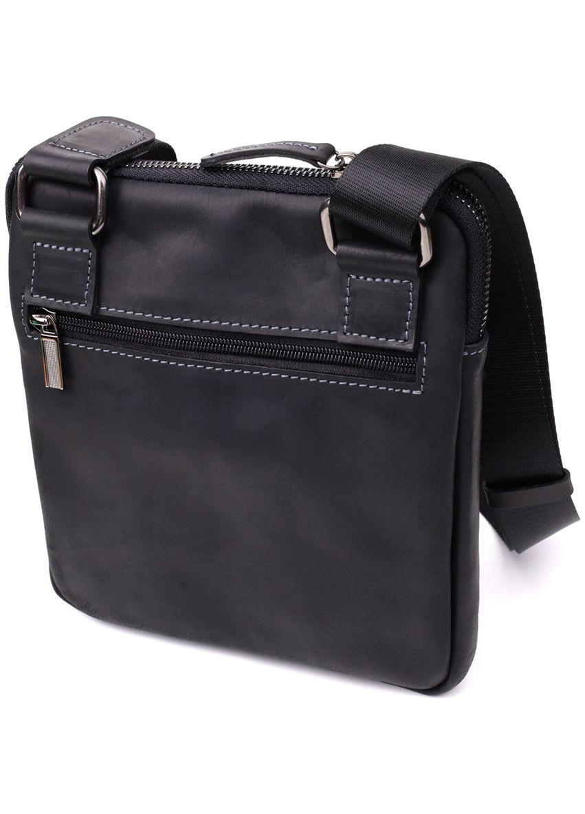 Зручна сумка для чоловіків на плече із натуральної вінтажної шкіри 23147 Shvigel (366880604)