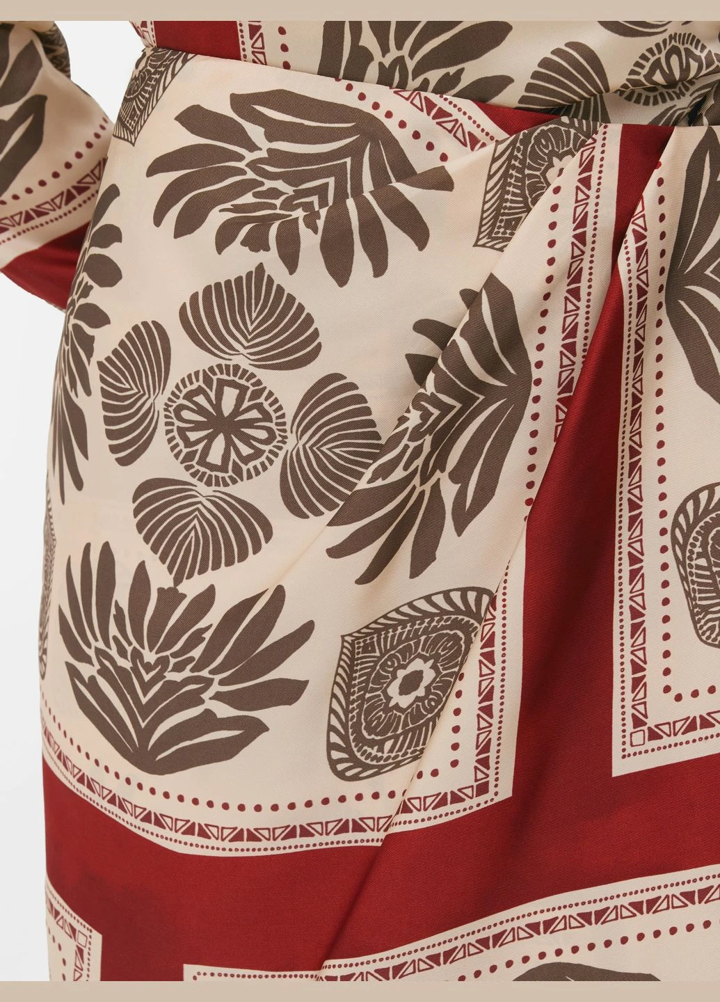 Бежевая юбка лето,бежевый-бордовый, Primark