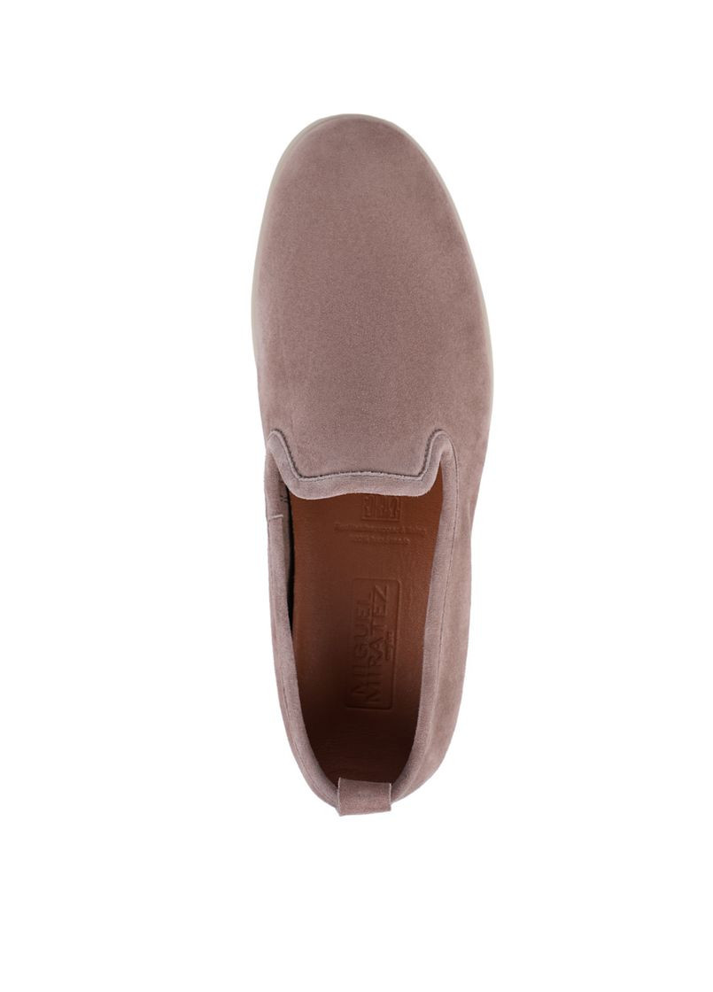 Бежевые мужские слипоны 4d-50-1-s7 бежевый замша Miguel Miratez