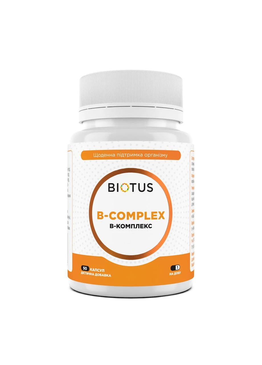B-комплекс B-complex 50 капсул Biotus (380909283)