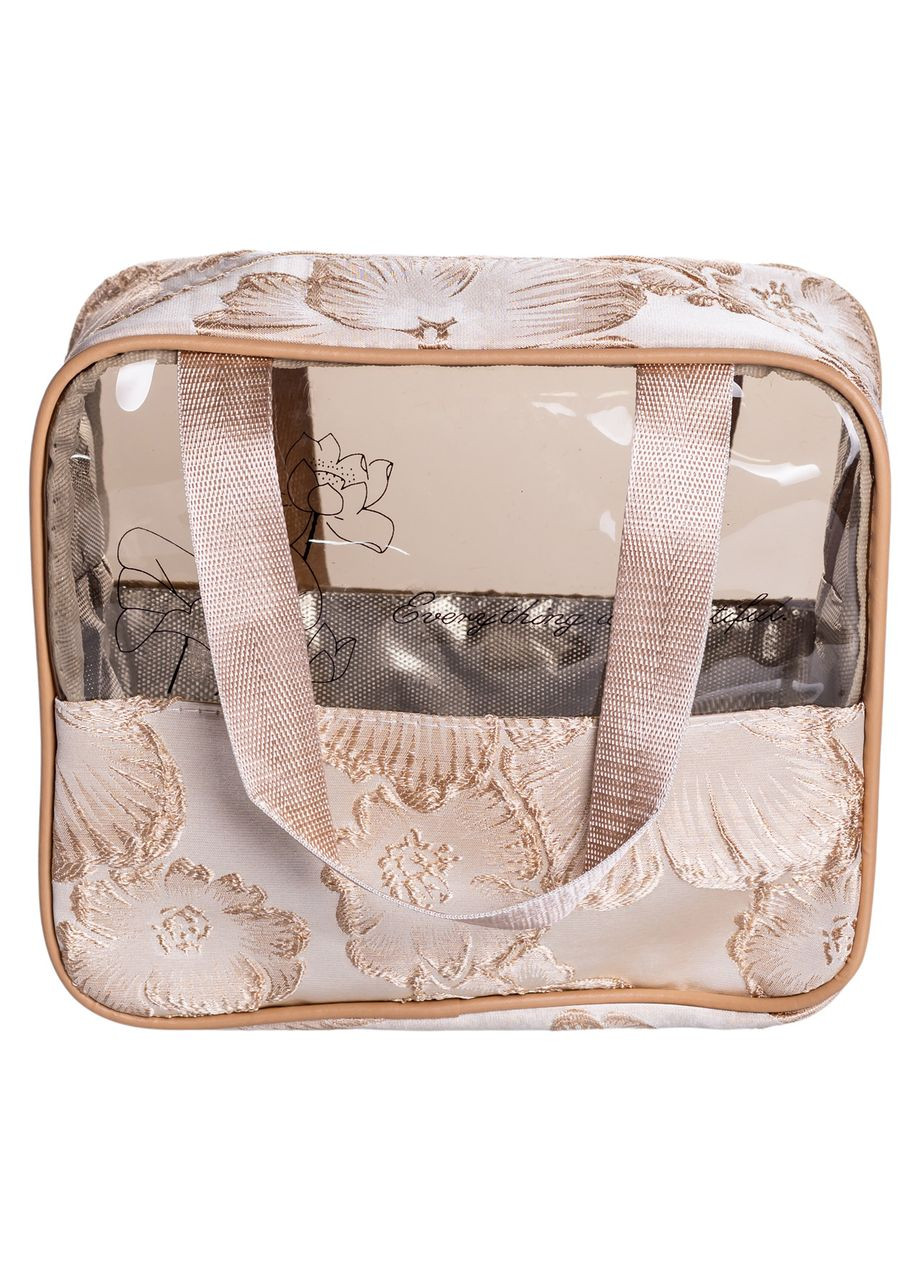 Набор прозрачных женских косметичек 2 шт органайзер для косметики и медикаментов дорожные сумки Yiwu (370603228)