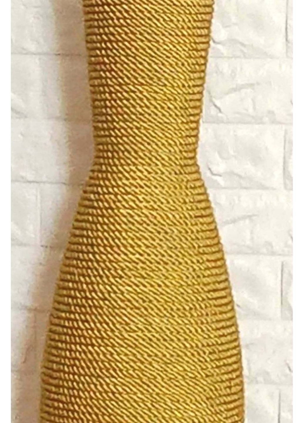 Висока підлогова ваза 80см | Золота ваза для інтер’єру | Ручна робота HHD (361440322)