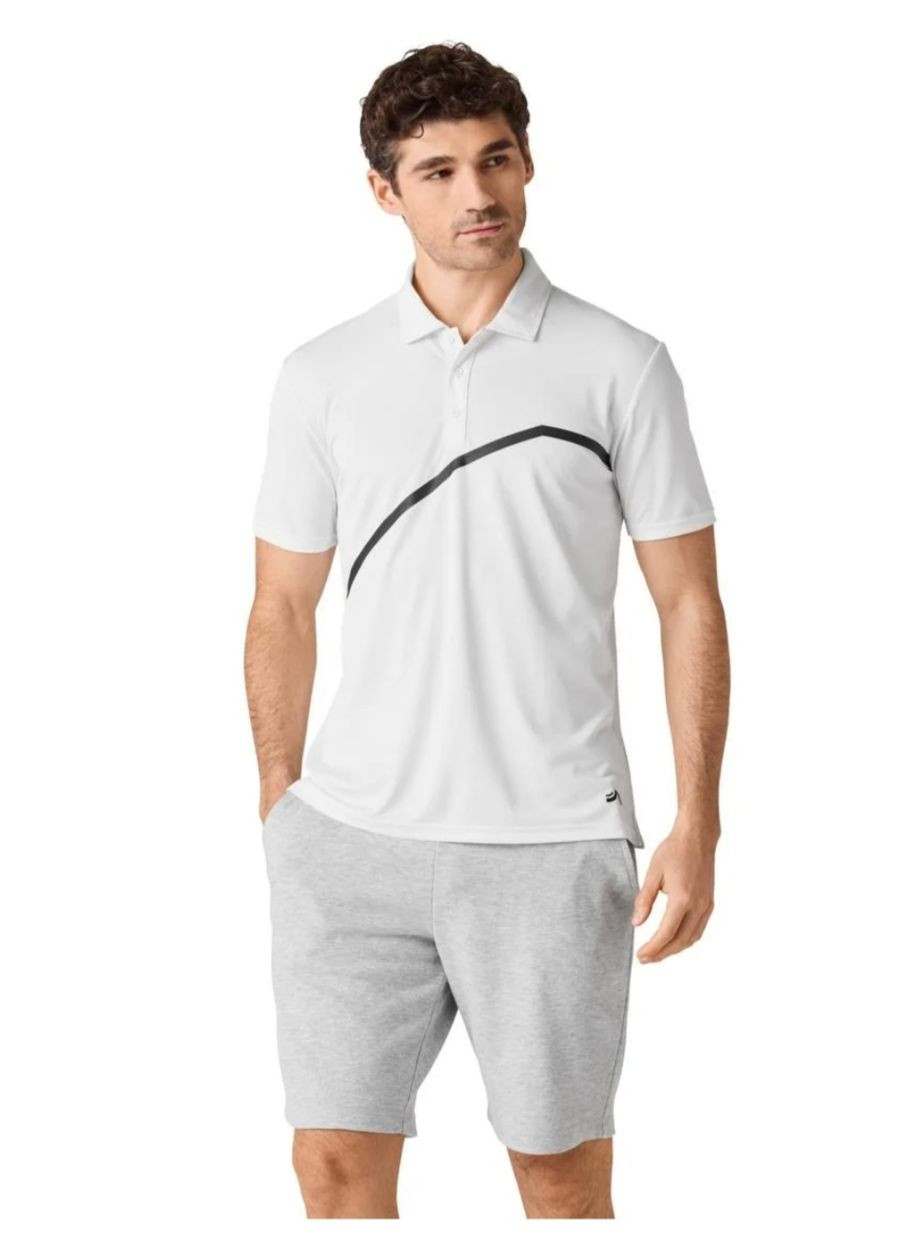 Белая мужская футболка (поло), спортивная Crivit