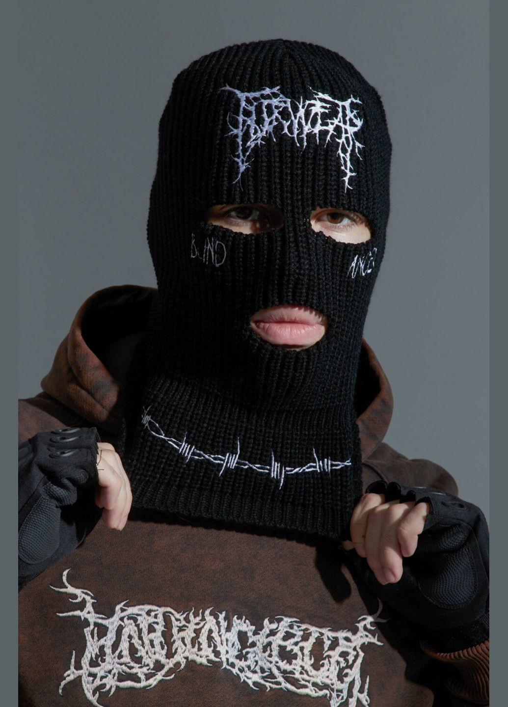 ТУР мужская балаклава черного цвета "варкор" однотонный черный производство - Украина