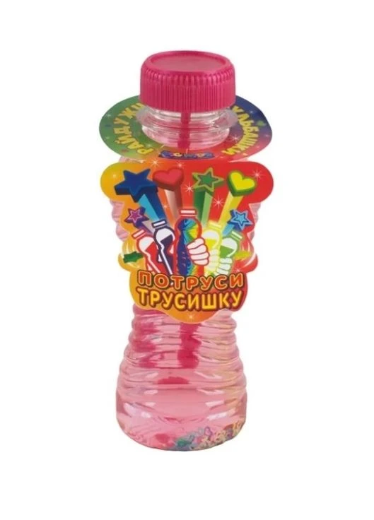 Мильні бульбашки "Райдужні бульки" BIGRP303 Big Kids з блискітками 300мл, ЦІНА ЗА 1 ШТУКУ (4828433929127) Рожевий No Brand (394960538)
