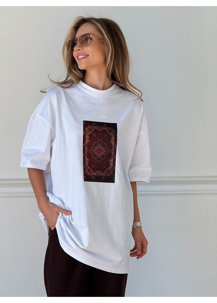 Футболка Килим колір білий milirud - (366292231)