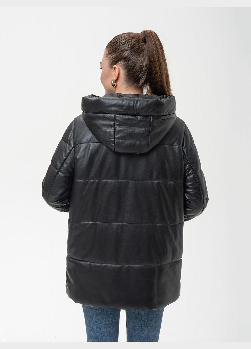 Черный зимний Пуховик Fabio Monti