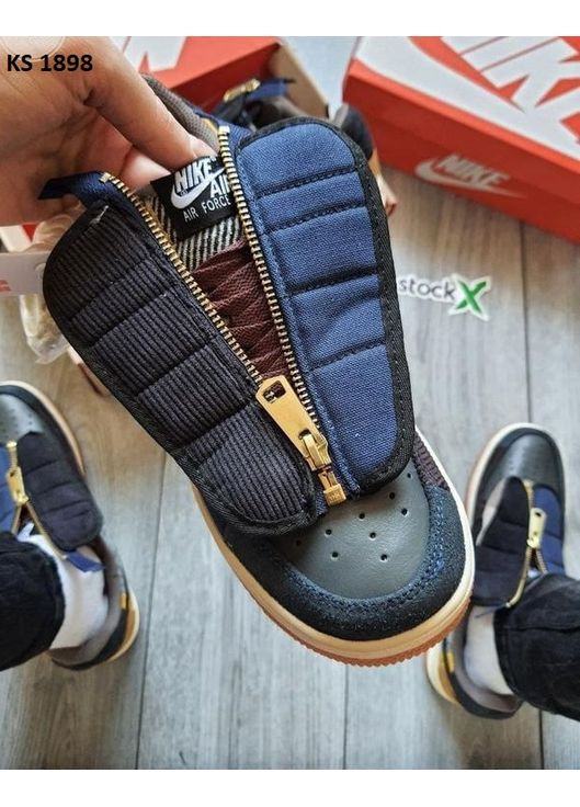 Цветные демисезонные кроссовки мужские nike air force low jack cactus найк аир форс 1 премиум No Brand