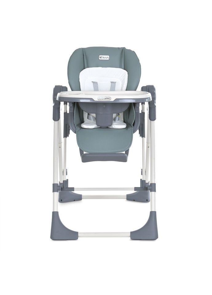 Стільчик-гойдалка для годування SWAN сірий від 0,5 років з музикою та Bluetooth для дітей до 9 кг. El Camino (368759179)