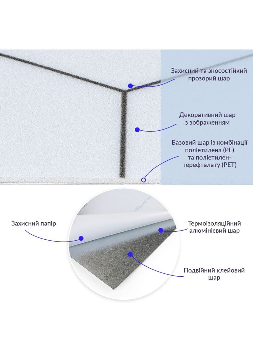 Самоклеюча вінілова плитка 600х600х1,5мм, ціна за 1 шт. (СВП-212) Мат SW-00001885 No Brand (328578966)
