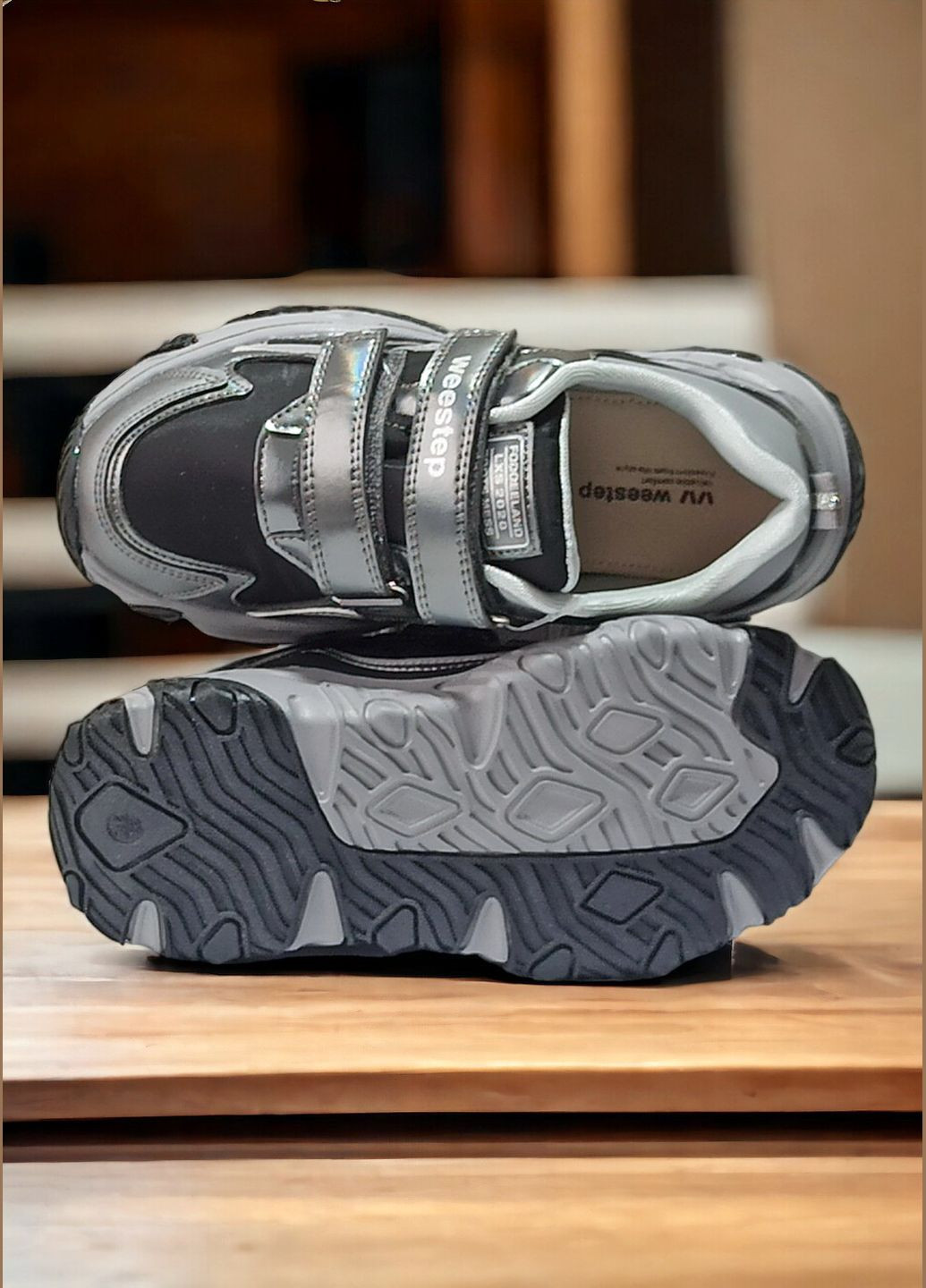 Срібні осінні кросівки для дівчинки 4521тн Weestep