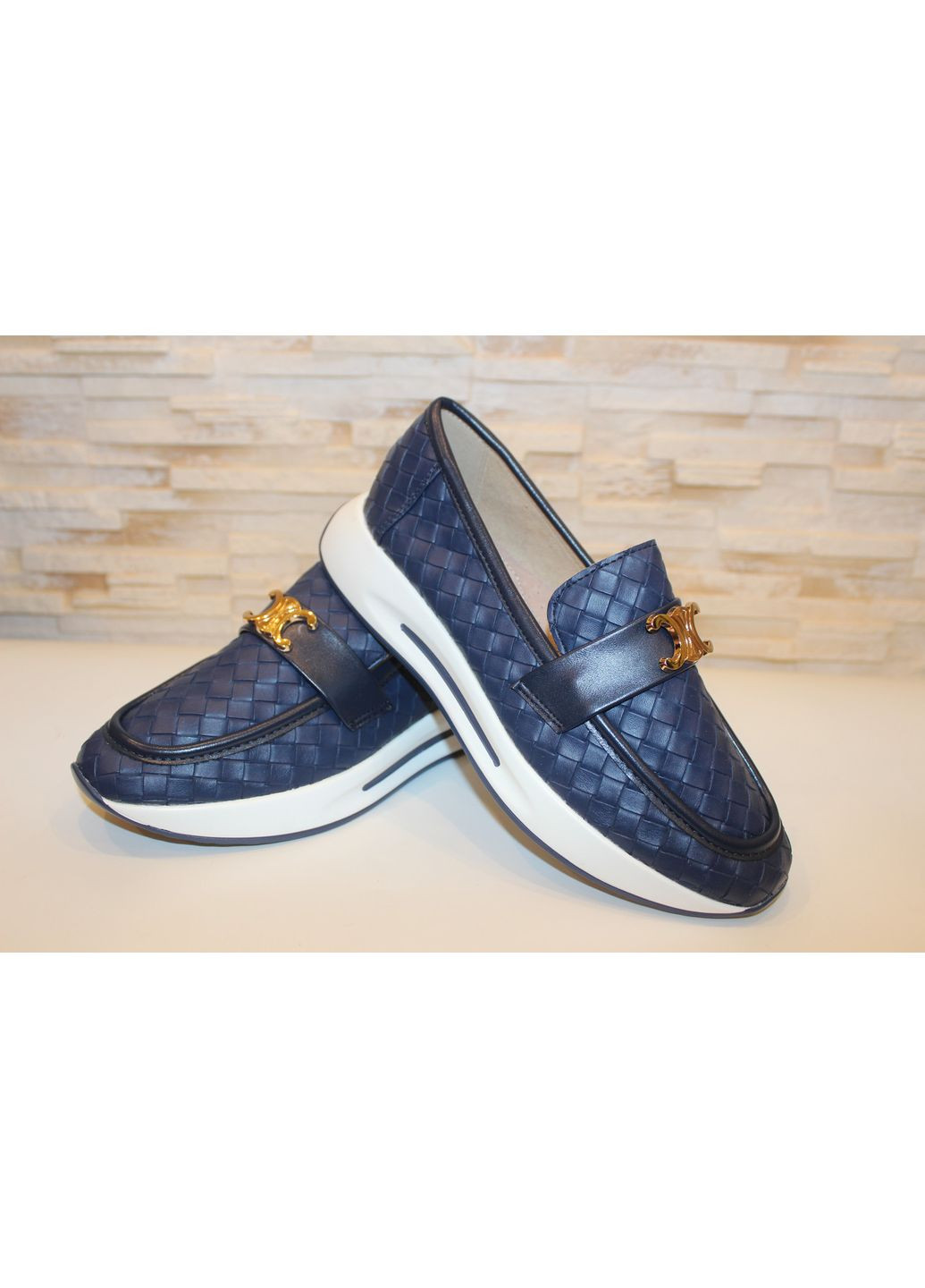 Loretta Туфли лоферы женские синие лоферы синий з искусственная кожа, китай — демисезон (361230495)