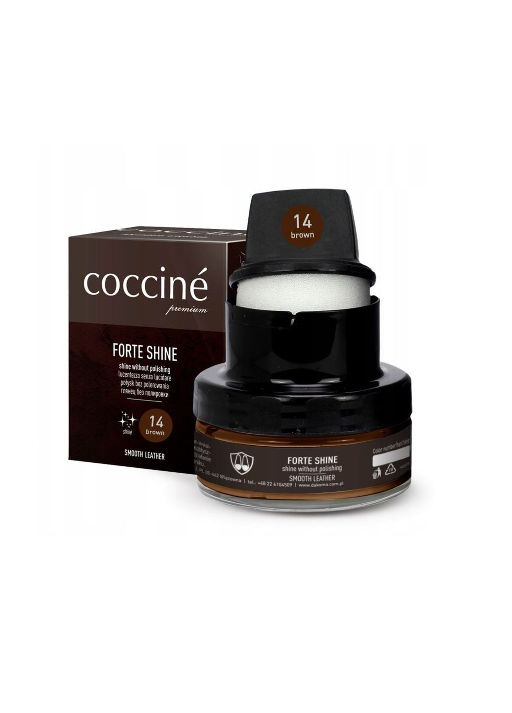 Крем для взуття з посиленим блиском 50 мл Coccine Forte Shine (313801269)