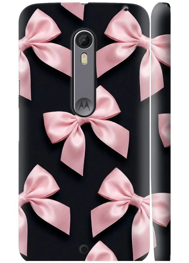 3D пластиковий глянцевий чохол 'Coquette Ribbons Dark Coquette' для Endorphone Motorola Moto X Style (383357112)