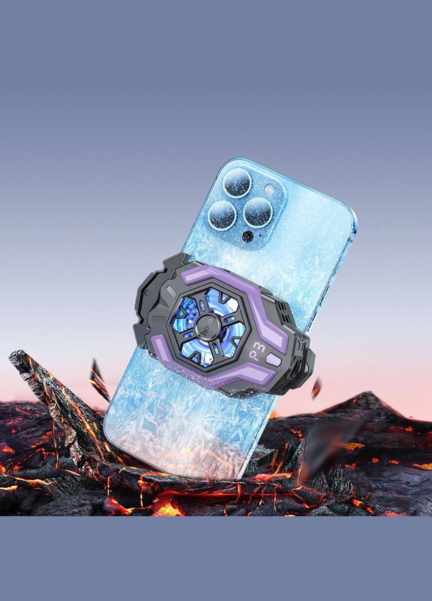 (HRS) Мобільний кулер cooling mobile phone fan Black Hoco GM26 Ambitious (345105589)