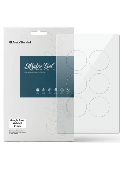 Пленка защитная Matte hydrogel Google Pixel Watch 3 45mm 6 шт (ARM92042) ArmorStandart Matte hydrogel Google Pixel Watch 3 45mm 6 pcs (401604832)