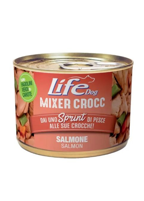 Консерва для собак холістик Life Dog Mixer Crocc Salmone з лососем 150 гр LIfeDog (266274691)