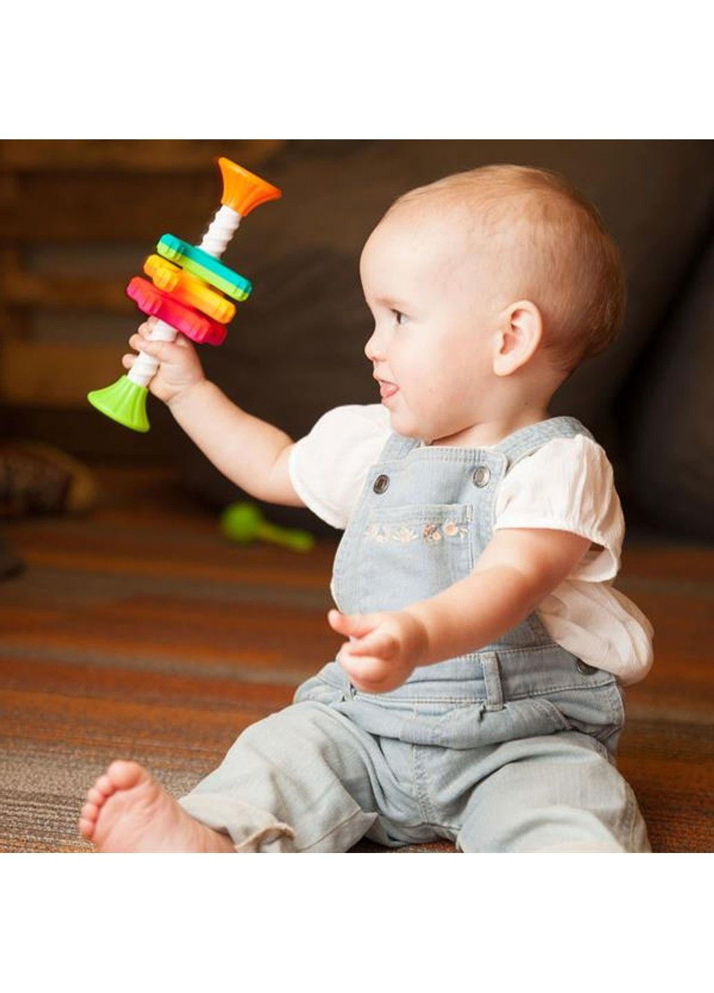 Пирамидка-спинер MiniSpinny тактильная (F134ML) Fat Brain Toys (331173466)