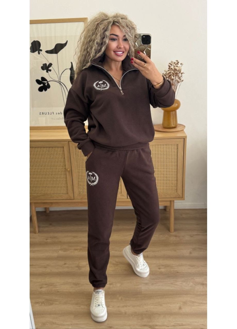 Костюм 181 Полар Фліс теплий,штани та кофта з логотипом Україна (368277976)